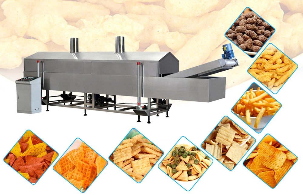 French Fries Machine Potato Chips Production Procession Line Vacuume Fryer Machine