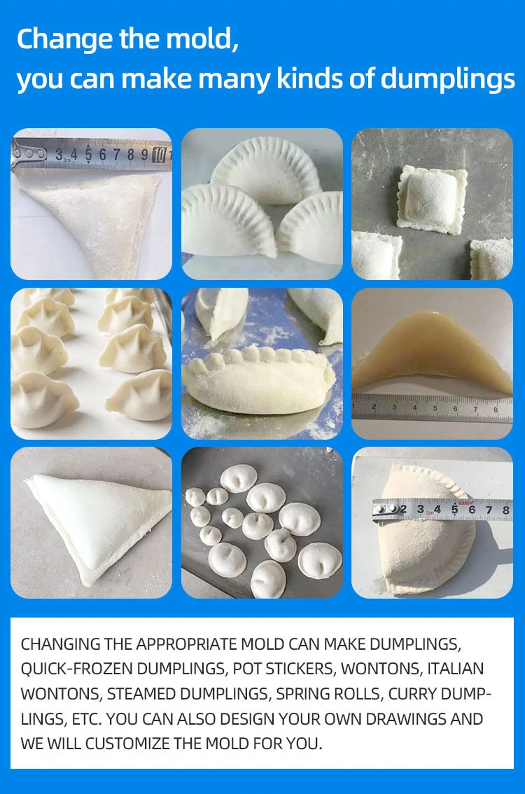 Automatic Stainless Steel Small Curry Dumpling Machine Spring Roll Samosa Pastry Machine Meat Pie Making Machine